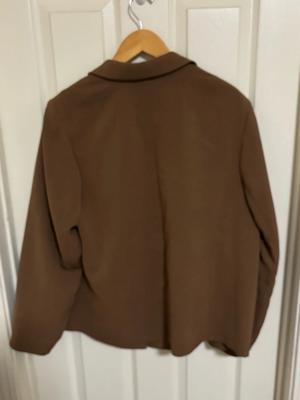 Madewell Brown Single‑Button Blazer – Spring Neutral, Size 1X - Picture 5 of 6